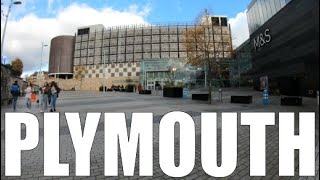 Plymouth City Centre - Devon - England - 4K Virtual Walk - October 2020