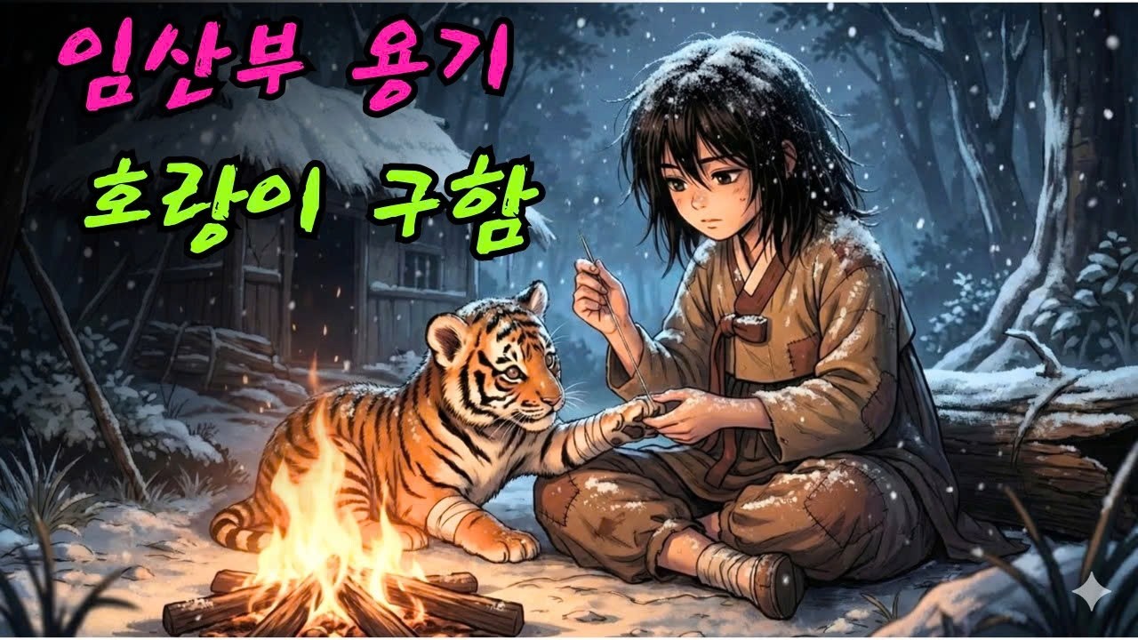 한 어린 소녀가 길가에 버려진 다리가 불편한 아기 호랑이를 발견하고 집으로 데려와 상처를 꿰매주고 보살펴 주었다.|민담 |전설 |설화 |옛날이야기 |오디오북
