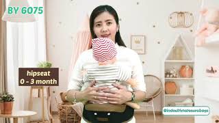 Gendongan Hipseat 5in1 BABY LEON baby safe Gendongan Bayi BY-6075 Gendongan Depan Multifungsi Gendongan Anti Capek Baby Carrier Gendongan Multifungsi