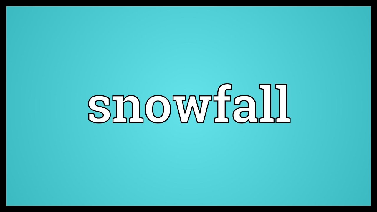 Snowfall Meaning YouTube Snowfall Meaning YouTube