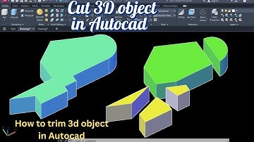 how to cut in autocad 3d | autocad how to trim 3d object