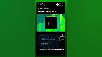 Snake Game In JavaScript | JsFeed | JavaScript , HTML, CSS
