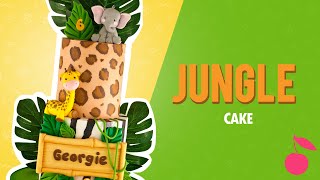 Jungle Cake Tutorial | How To | Leopard and Zebra Print | Cherry School