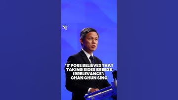 S’pore believes that taking sides breeds irrelevance: Chan Chun Sing | Shangri-La Dialogue 2025