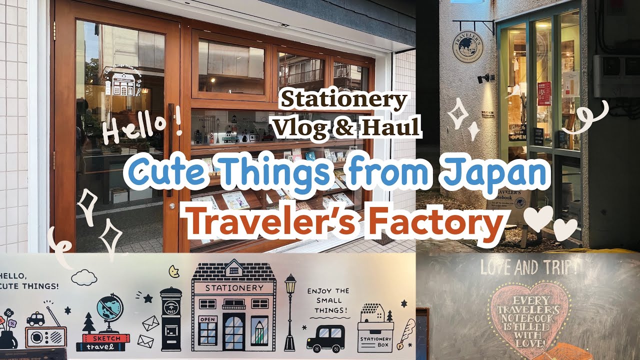 Tokyo Stationery Vlog | Cute Things from Japan & Traveler’s Factory Nakameguro ✒️📔✈️