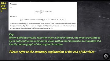 Q12: Tracking Maximums on a Moving Interval | Cubic Function Graph Analysis Problem / MCV4U