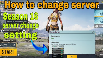 How to change server season 16 in pubg mobile || Pubg mobile server change setting