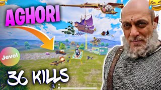 OMG ! 36 KILLS🤯 AGHORI VICTOR BGMI JEVEL COMMENTRY | BGMI |