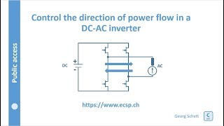 Power electronics inverter flow direction