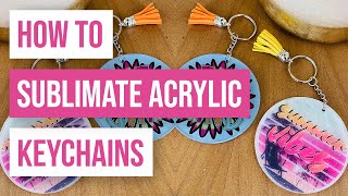 ❤ How To Sublimate Acrylic Keychains