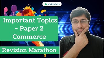 UGC NET Revision Marathon Special Session on Paper 2 Commerce | Important Topics - by Shubham Sir