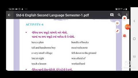 Saurabh Vidyalaya Himmatnagar Std 6 English Unit 3 part 2 of 2