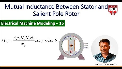 Modeling of EM 15: Mutual Inductance Between Stator and Salient Pole Rotor