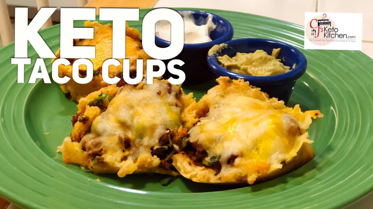 Keto Low Carb Taco Cups Youtube
