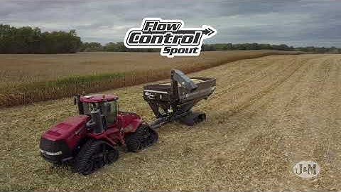 Flow Control Spout on J&M Grain Carts