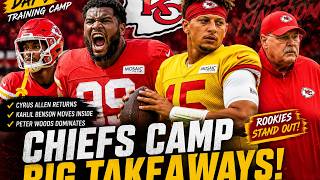 🚨 CHIEFS TRAINING CAMP DAY 9: PETER WOODS DOMINATES! 🔥 CYRUS ALLEN RETURNS & MAHOMES STRIKES DEEP! 👀