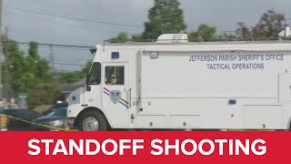 Officers shot by man during standoff expected to survive