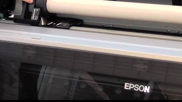 Epson 9900 Printer Setup - Loading Roll Paper