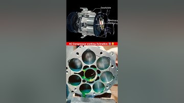 AC Compressor animation video 📌⚙️👷‍♂️ #engineering #mechanical #animation #cad #3d 🔥
