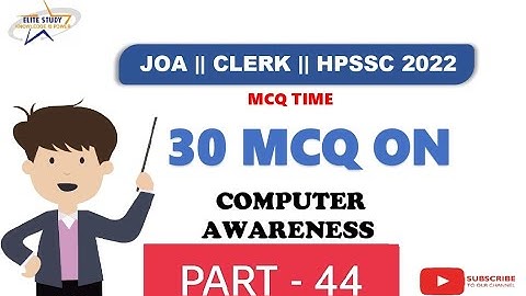 Computer MCQs || PART - 44 || HPSSC JOA (IT) - 965 || #joait