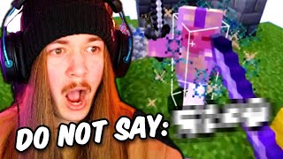 Minecraft Bedwars But I Die If I Say This