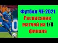 Футбол ЧЕ-2021. Расписание матчей на 1/8 финала.