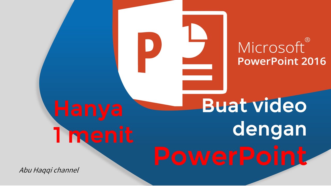  Cara  membuat  video  animasi  dengan PowerPoint  YouTube