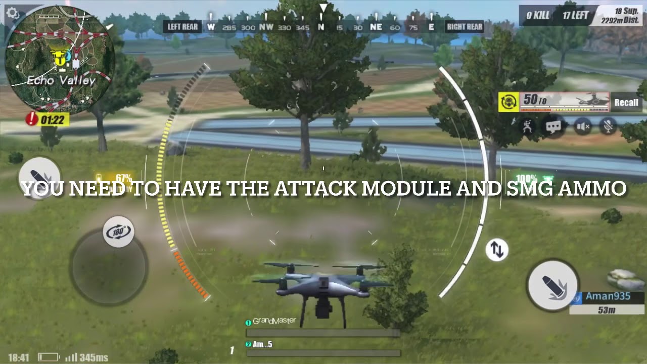 Using the Drone in ROS and Killing 2 People (Rules Of Survival)
