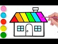 Drawing a Picture of a House for kids song | нарисуй домик | үйдің суретін салу | رسم صورة لمنزل