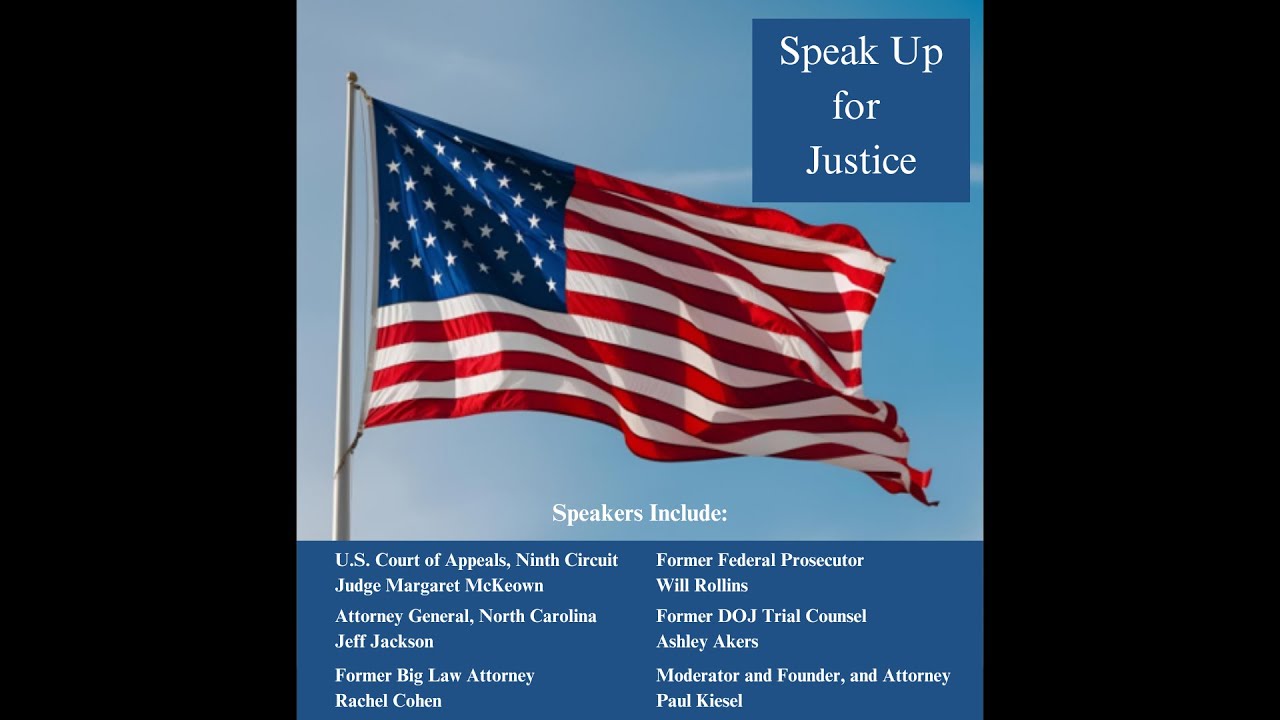 Speak Up for Justice Forum May 29, 2025