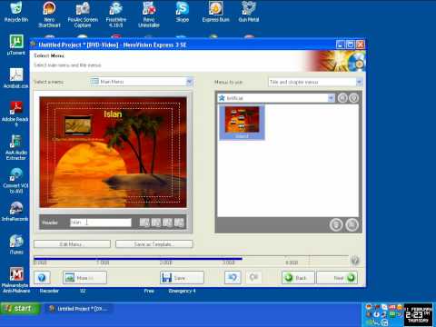 Burn video files to DVD using Nero 6