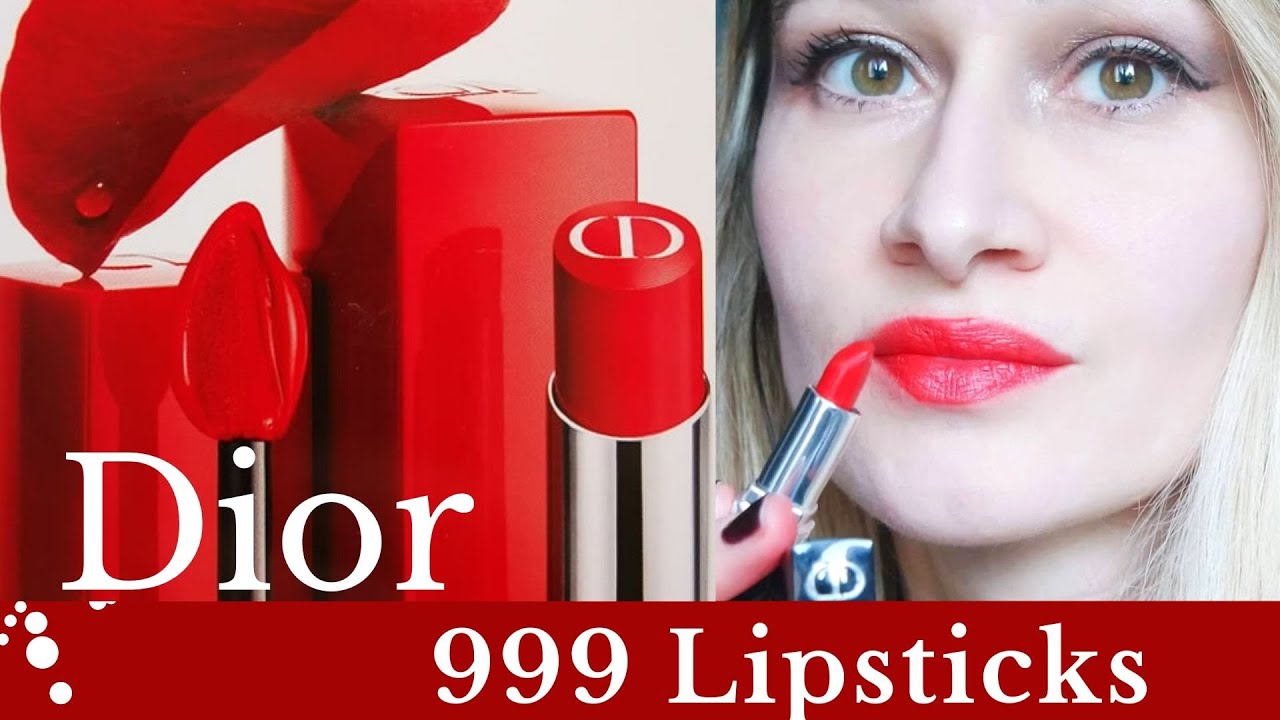 DIOR 999 Three different lipsticks !