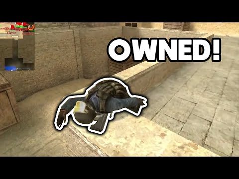 Getting owned by Counter Strike Source bots (Montage)