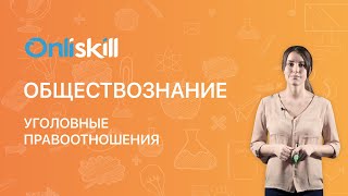 Обществознание 10 класс. Уголовные правоотношения