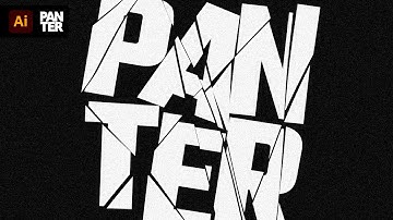 Broken Glass Text Effect in Adobe Illustrator