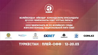 ERTIS - Karaganda  | Волейбол | Әйелдер | Плей-офф 32ЧРК 1XBET Ұлттық/Нац.лига1XBET | Түркістан