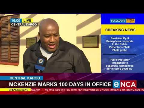 Gayton McKenzie marks 100 days office