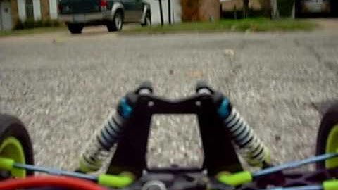 rc10t3 onboard video ripping up the street