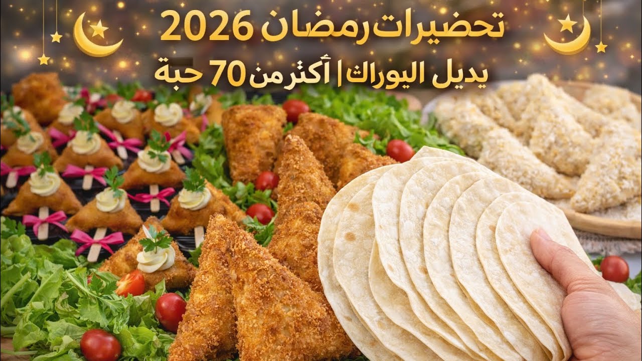تحضيرات رمضان 2026 🌙 | بديل البوراك أكثر من 70 حبةبكيلو فرينة اسرار نجاح خبز التورتيلا مفاجأة🫢 