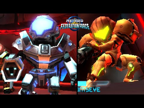 Metroid Prime Federation Force ALL BOSSES (4 Players - 3DS)