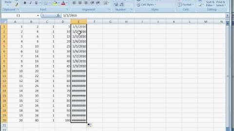 Excel 2007: Autofill and Autosum