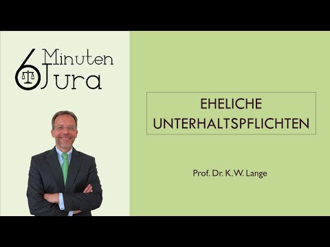 Video: Ist Es Möglich, Während Der Ehe Unterhalt Zu Beantragen?