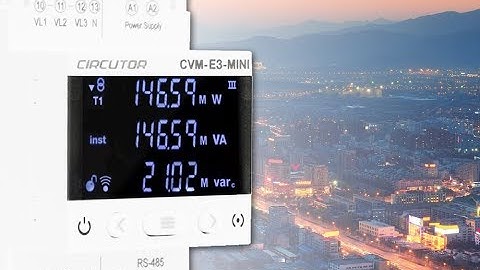 CVM-E3-MINI. Power analyzer designed for energy efficiency