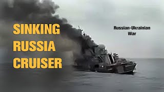 Footage of the sinking cruiser Moscow by Sunrise Recordings 989 views 2 years ago 2 minutes, 3 seconds