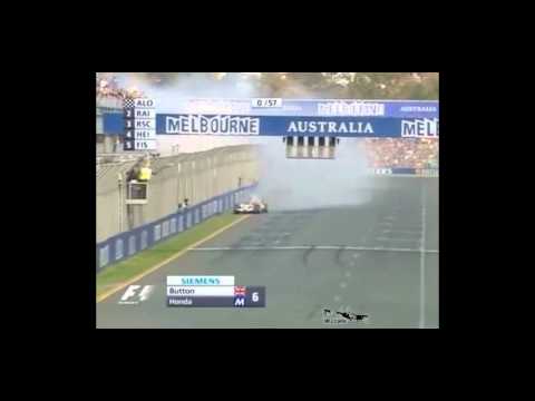 Jenson Button australia 2006 last lap engine failure