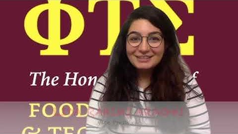 Phi Tau Sigma Student Recruitment Video 2021