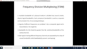 CS206 FDM and TDM By MANOJ Paliwal  GPC Dungarpur