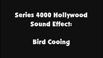 Series 4000 Hollywood SFX Bird Cooing Series 4000 Hollywood SFX Bird Cooing