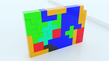 Tetris Animation In 3D | Oddly Satisfying | Tetris Game | Tetris 99 Classic | 3D Animation