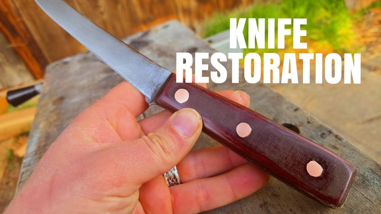 75-Year-Old Knife Restoration | Antique Blade Sharpening & Handle ...